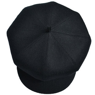 秋冬毛呢八角帽男老年帽子老人保暖帽防风男士八角休闲春季遮阳帽