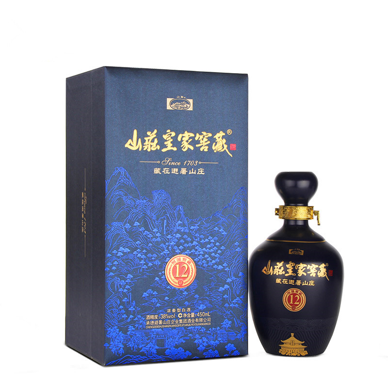 山庄皇家窖藏12浓香白酒整箱