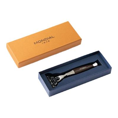 MONDIAL1908刮胡刀男士老式手动湿剃须刀剃意大利鸡翅木原木刀柄