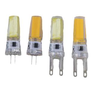 G4高亮led灯珠12V/220V插泡g5.3插脚炮口3W小灯泡g9镜前灯cob光源