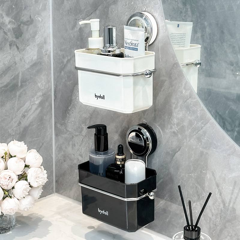 吸盘废弃二次洗脸巾收纳盒洗手台擦浴室置物架厕所壁挂脸卫生间巾