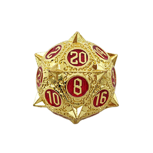 金属COC跑团骰子套装DND龙与地下城多面体数字色子TRPG克苏鲁桌游