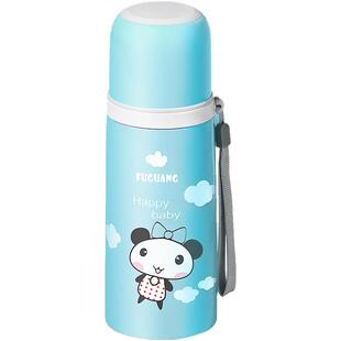 富光儿童保温杯小学生便携女可爱小巧350ml外出迷你卡通男孩水杯