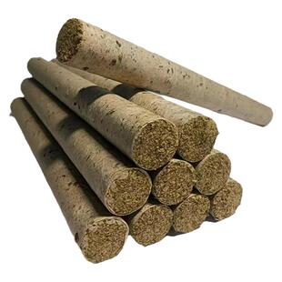 野生纯手工三年陈石磨桑皮纸艾条粗艾灸条艾柱艾熏家用艾灸馆7cm