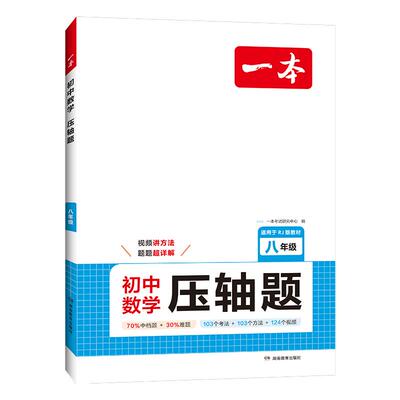 一本初中数学压轴题七八九年级