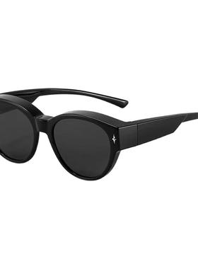 猫眼墨镜可套近视镜女款