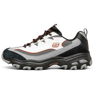 Skechers斯凯奇 D'LITES 1.0 网布翻毛皮织物合成革人造革老爹鞋