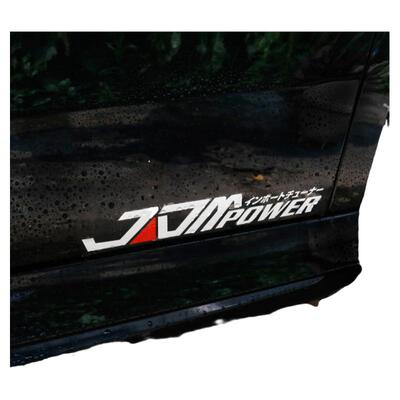 JDM潮流后窗贴划痕反光车