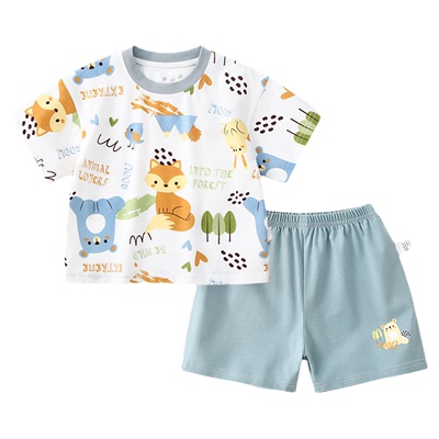 男童夏季套装女童短袖短裤