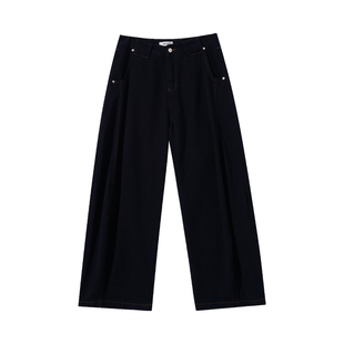 一轩轩轩hlds【逆天比例】夏季男士牛仔裤2025新款直筒阔脚裤子男