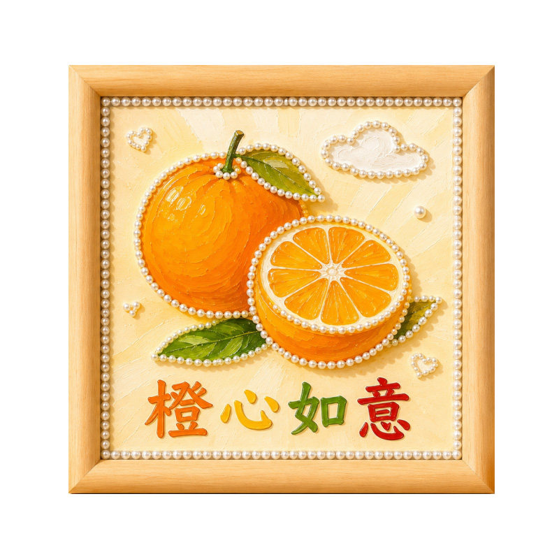 水果好寓意珍珠画diy手工制作