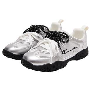 Champion冠军26春季新款双鞋带男女童潮流复古户外厚底德训鞋板鞋