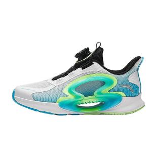 安踏儿童运动鞋男童逐月跑鞋2025夏季新款男大童鞋子纽扣童鞋透气