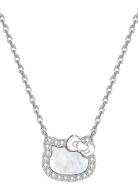 三丽鸥helloKitty项链女ins小众设计感锁骨链级简约项链生日礼物