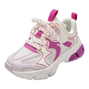 巴拉巴拉男童防滑运动鞋女童软底慢跑鞋中大童鞋子秋季网布儿童鞋