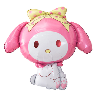 美乐蒂库洛米卡通铝膜气球活动布置儿童周岁生日派对气球装饰用品