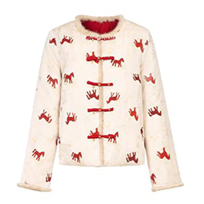 马年战袍新年外套新中式羽绒服女