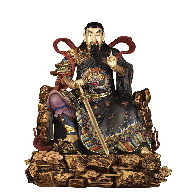 黄铜真武大帝玄武摆件