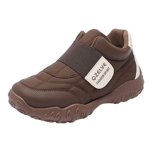 牛皮运动休闲鞋女2025新款冬季轻便防滑孕妇鞋魔术贴不累脚大棉鞋