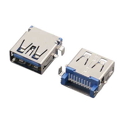 USB3.0母座沉板弯针利洲电子