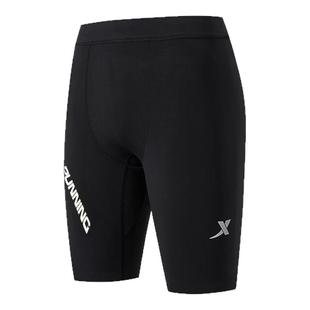 特步专业男裤高弹健身训练跑步五分裤压缩高弹紧身裤776229588002