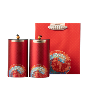 茶叶罐金属密封罐包装空礼盒套装便携茶叶盒包装盒马口铁罐可定制