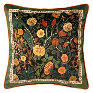 范居态度绿荫美式氛围感复古轻奢欧式抱枕床头靠垫沙发靠枕高档