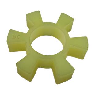 T型六角缓冲垫水泵联轴器弹性体梅花胶块T80 90 100 110 120 150