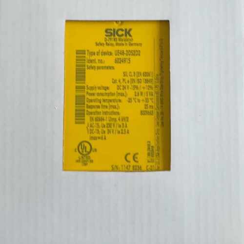询价-SICK西克安全继电器，型号UE48-20S2D2，德国