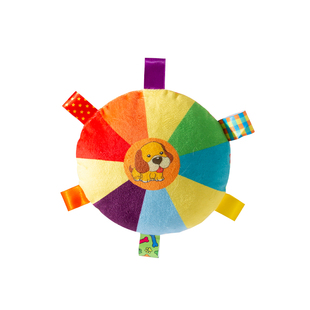 狗狗毛绒发声玩具响铃飞盘互动自嗨解闷神器宠物磨牙耐咬柯基泰迪