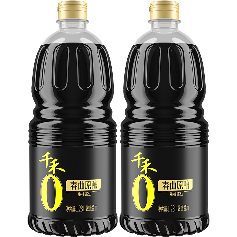 千禾春曲原酿1.28L-2生抽酱油酿造炒菜烹饪包邮