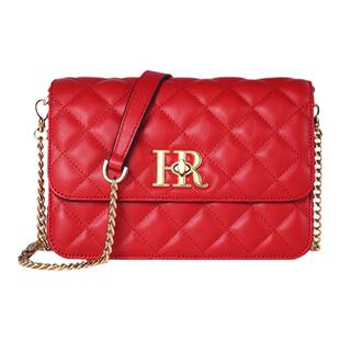 2026hr赫莲娜女士包新款高级红菱格链条轻奢斜挎单肩包女式真皮