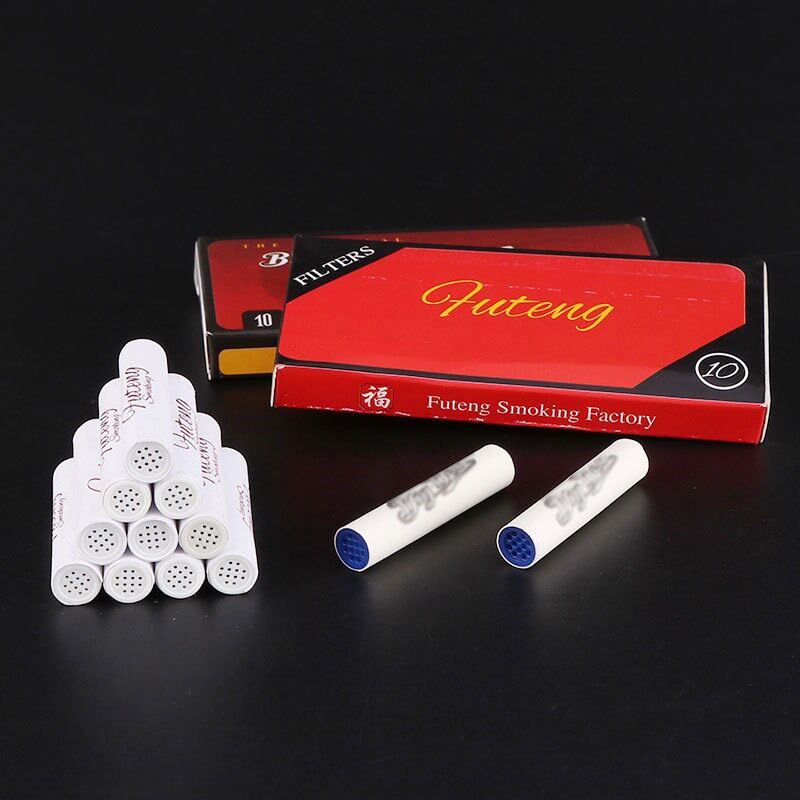 福腾品牌烟斗9mm活性炭过滤芯烟斗烟具 通条烟刀全套配件批发图片