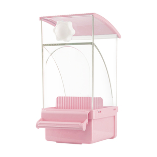 鹦鹉喂食器喂鸟神器食盒自动防溅食盒谷壳分离鸟笼外置自动下料器