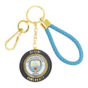 【官方正版】曼城俱乐部 | 队徽双面可旋转钥匙扣哈兰德球迷