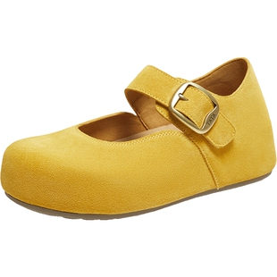 TATA他她女鞋2025冬时尚简约休闲圆头女全包勃肯鞋新款4XN02CQ5