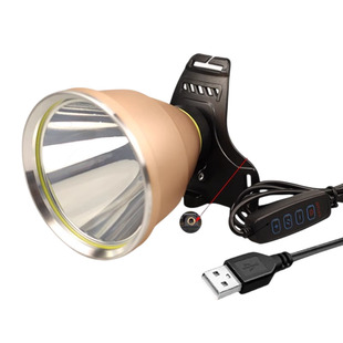 usb头灯强光超亮充电宝外接灯头5v激光炮钓鱼夜钓灯头戴户外照明