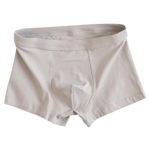 平角内裤男纯棉纯色黑蓝男式四角裤舒适透气秋冬裤衩简约大码裤头