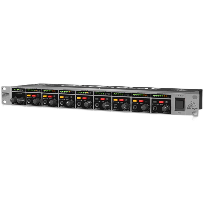 BEHRINGER/百灵达HA8000 6000V2 录音棚8路6路耳机分配放大器耳放