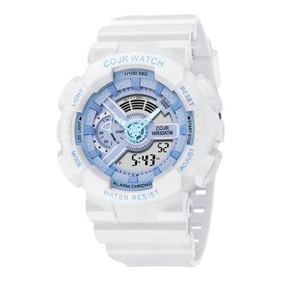 运动风初高中儿童电子表防水闹钟