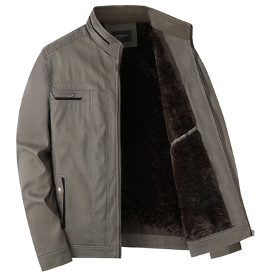 【100%棉】中老年人加绒外套