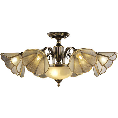 奥灯客厅灯家用复古书房黑擦金