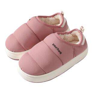 大嘴猴棉拖鞋女士2025新款室内家居布面秋冬季加绒包跟情侣男外穿