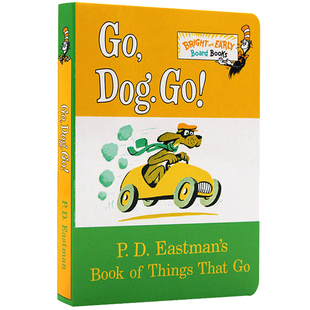 英文原版绘本 狗狗向前冲 Go, Dog. Go! PD Eastman 苏斯博士纸板书系列 3-7岁儿童经典初级读物绘本 Dr. Seuss 低龄纸板书