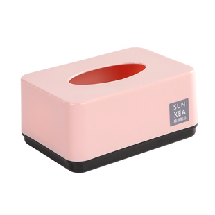 简约塑料抽纸盒饭店餐厅纸巾盒家用酒店餐巾纸盒子定制广告盒LOGO