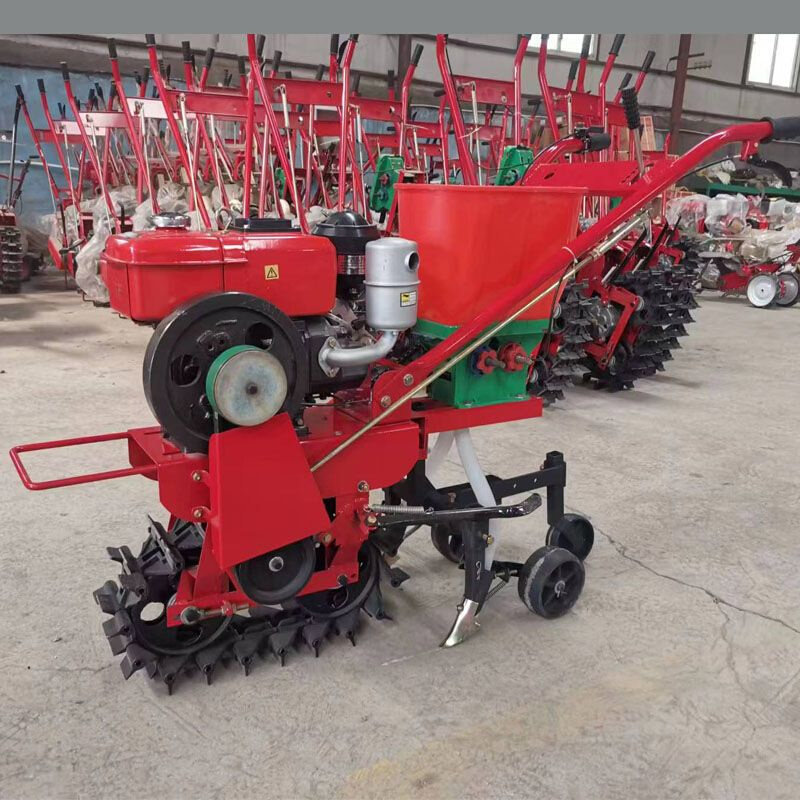 新款多功能山地链轨微耕机履带田园管理机开沟犁地除草施肥播种机
