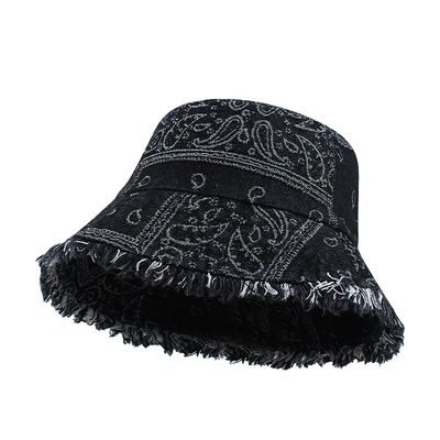 ROUIIEFAO渔夫帽腰果花图案