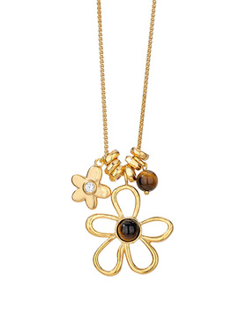 【新品】燕子花朵长项链女款2025新款高级感轻奢小众毛衣链秋冬