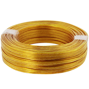 纯铜透明金色电线音响线RVB平行灯线2芯0.50.75 1 1.5平方电源线