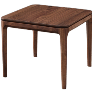 北美黑胡桃木角几家用客厅沙发边几设计师款轻奢阳台正方形小边桌